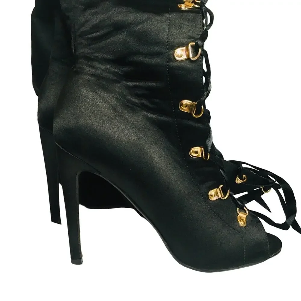 Cape Robbin Olga-26 Women Black Over The Knee Boot